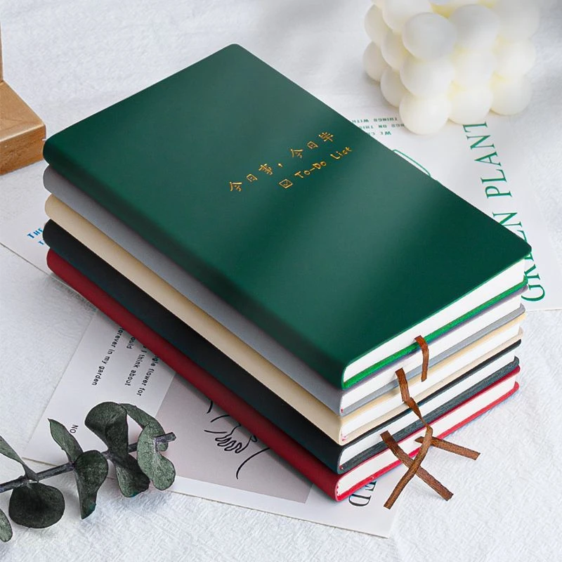 每日计划日程记事本便携笔记本自律打卡随身时间管理烫金笔记本