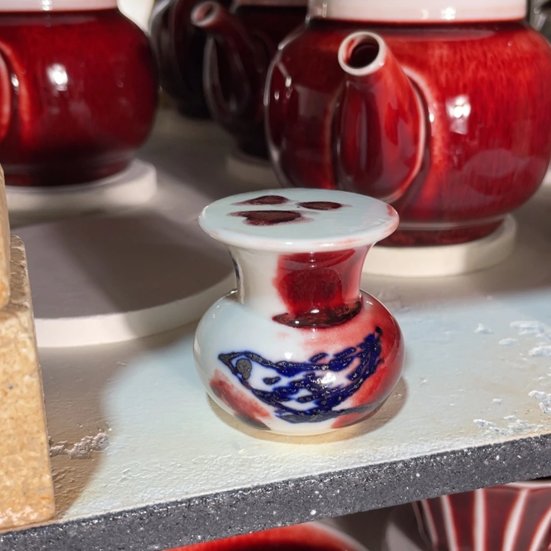 景德镇原矿陶瓷 瑕 盖置