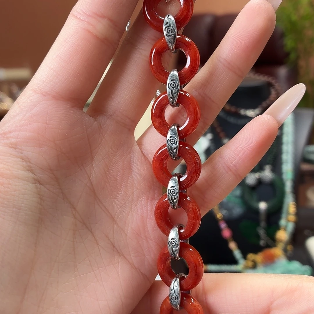 翡翠未镶嵌耳饰手串