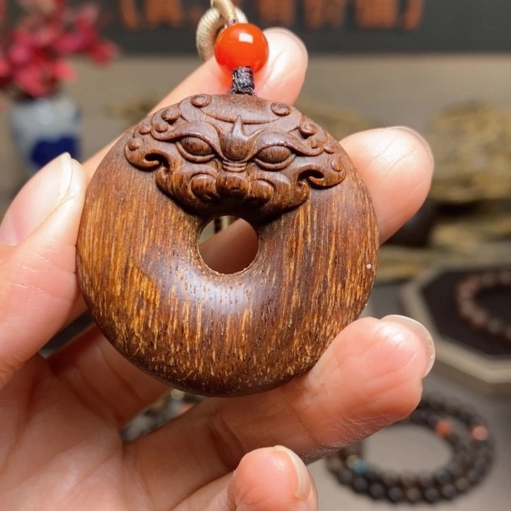 沉香木手串越南芽庄黄棋楠吊坠