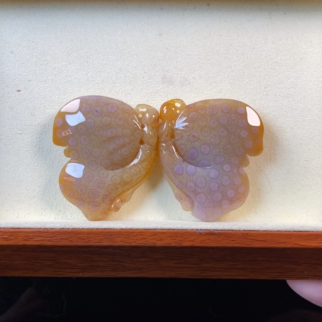 硅化珊瑚（珊瑚玉）未镶嵌颈饰福利800一对