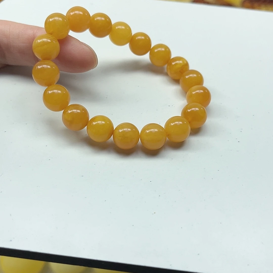 蜜蜡未镶嵌手串蜜蜡手串