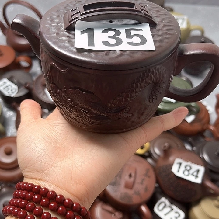紫砂茶壶紫砂半手微瑕