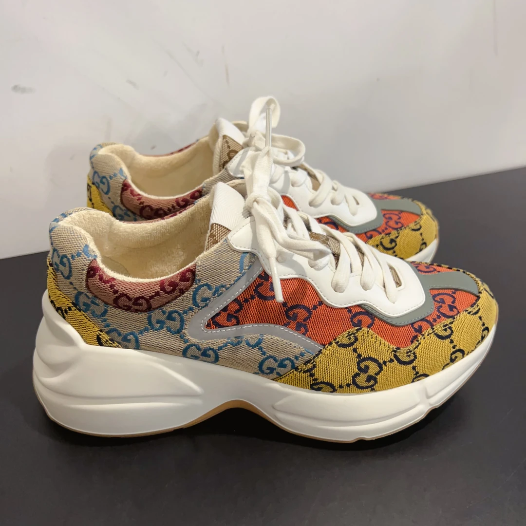 99新 GUCCI/古驰  老爹鞋 尺码36成色看直播 GSH2100