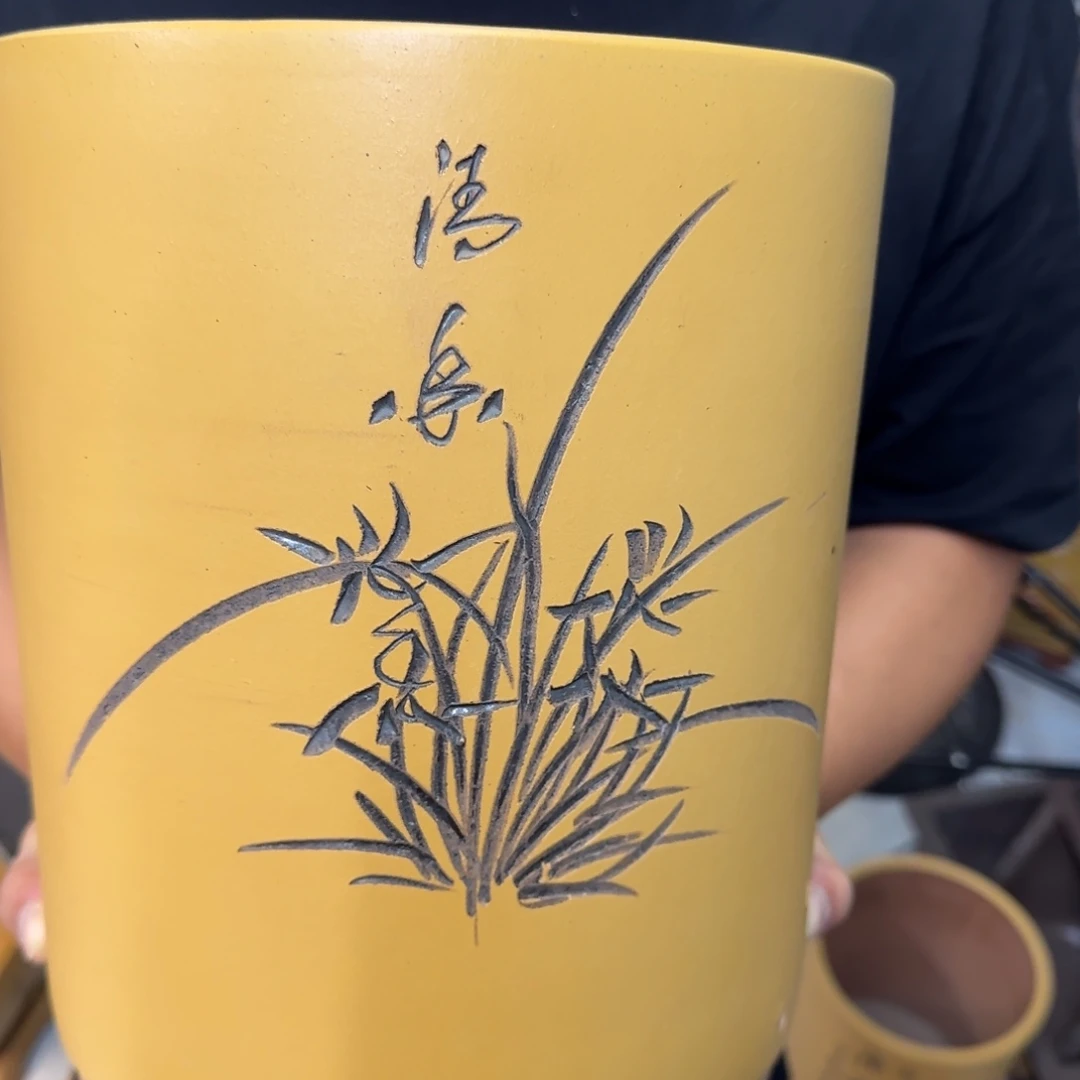 紫砂花盆口径17.22口径
