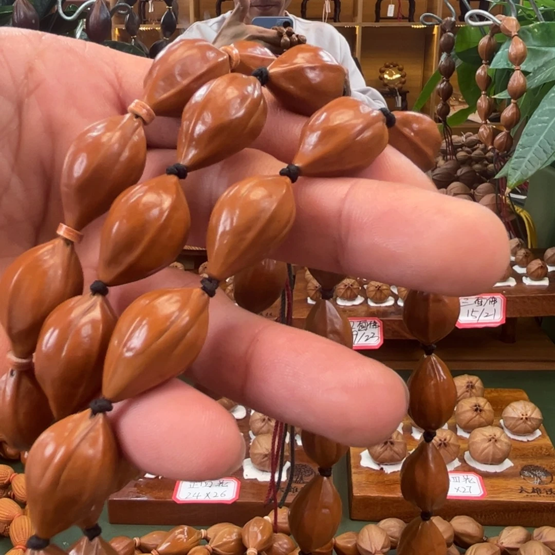 黑***大手串/手链橄榄核14/24石头核