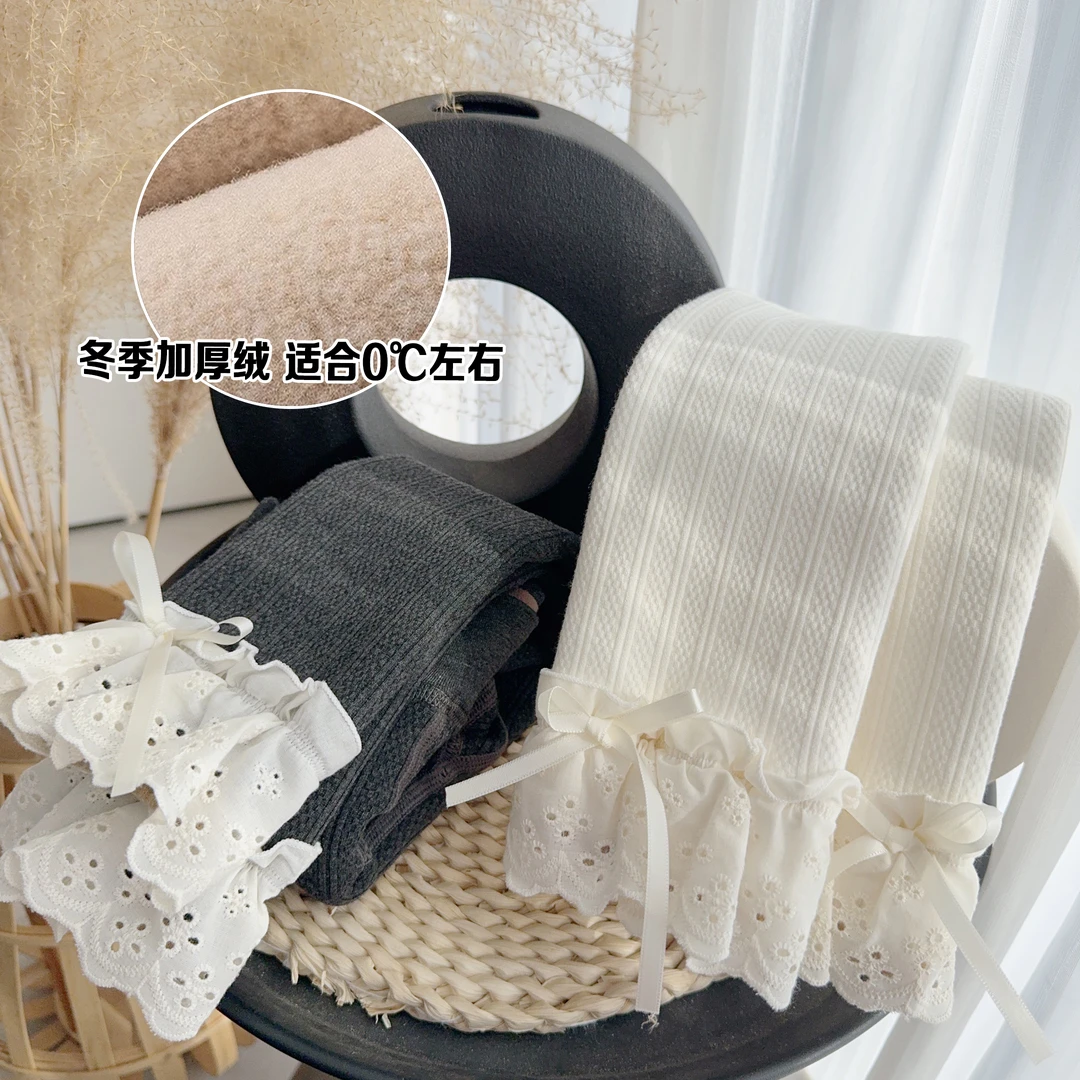 儿童打底裤加绒加厚小童中童宝宝裤子冬季女童童装保暖长裤一体绒