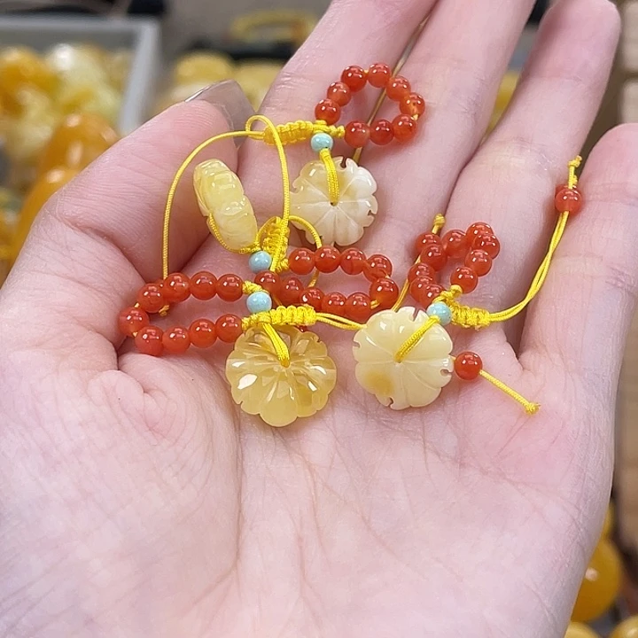 琥珀未镶嵌珠宝奇石琥珀蜜蜡多样性发其一J