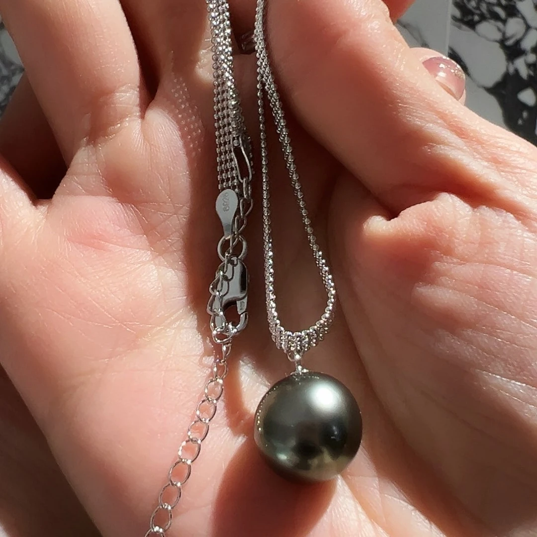 海水珍珠颈饰银S925镶嵌?****?
