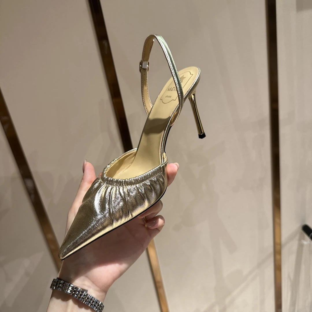 MIDITU/米蒂图 法式夏季气质高跟鞋2025年新款细跟时尚仙女风