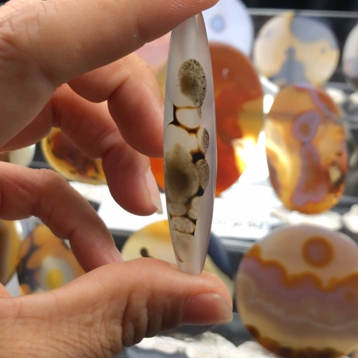 合金玛瑙/玉髓珠宝奇石088