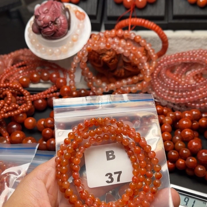 南红玛瑙未镶嵌多样性发货默认微瑕称重5mm