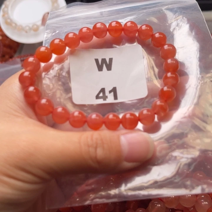 南红玛瑙未镶嵌多样性发货默认微瑕称重8mm