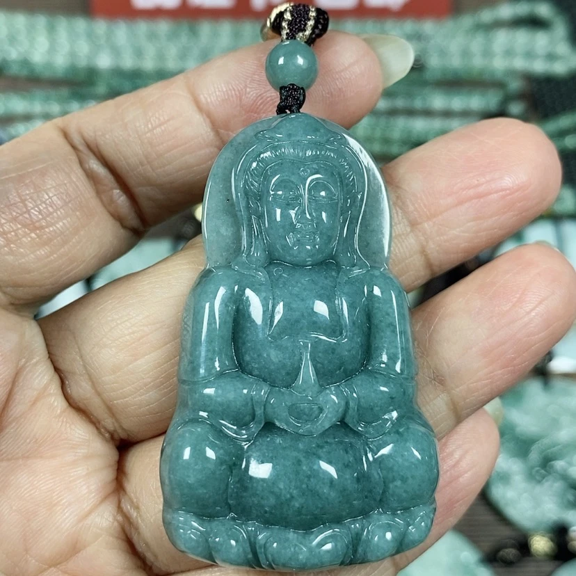 【闪购商品】翡翠颈饰未镶嵌玉吊坠翡翠玉自在观音