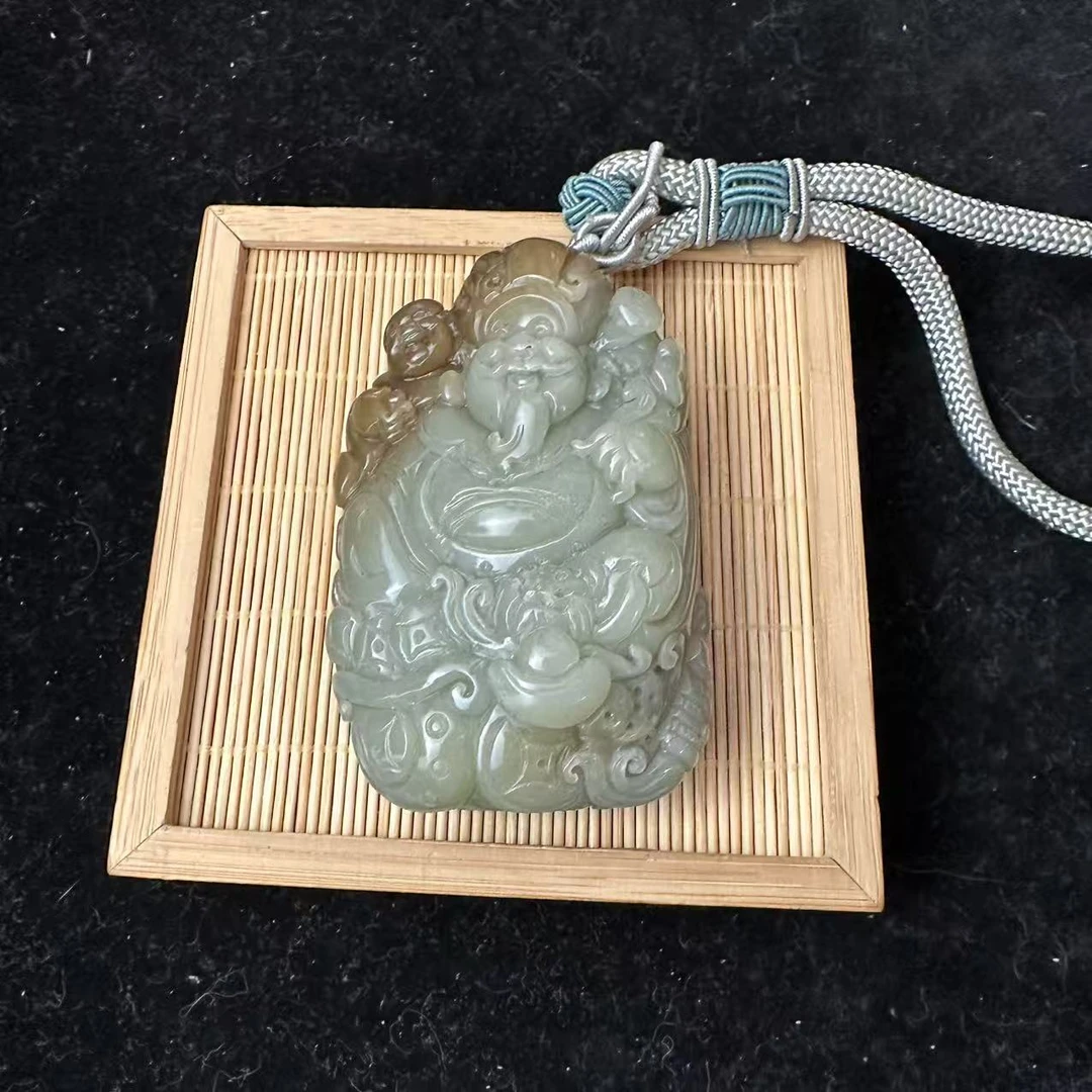 和田玉---手把件0000