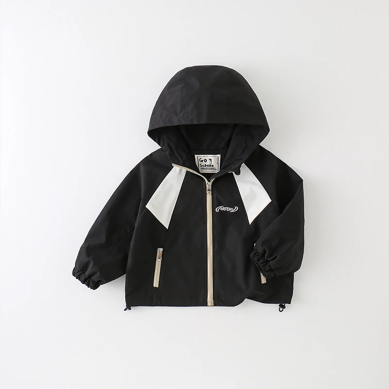 【三叁】男童外套春秋2024新款韩版洋气拼接撞色外套AW531