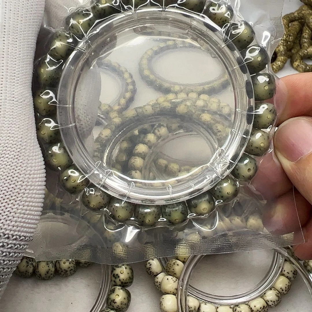 手串星月菩提98绿幽灵冰糖  838