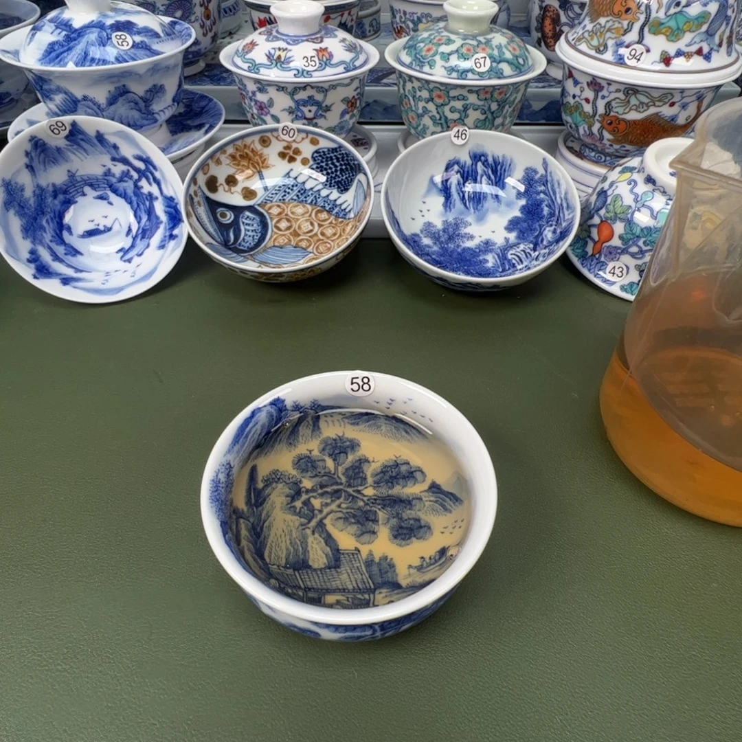 陶瓷景德镇纯手工纯手绘茶具木木58