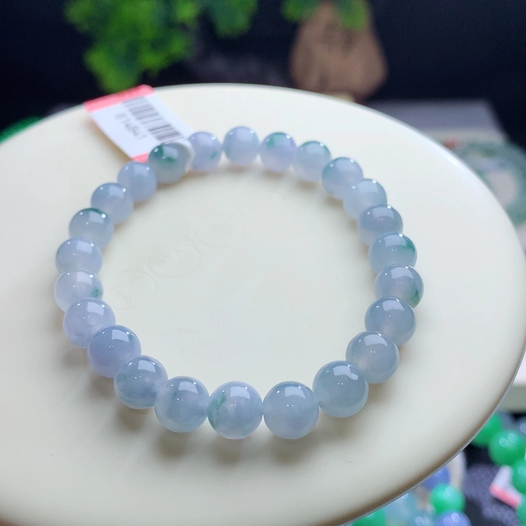 未镶嵌手串翡翠卡7.7mm