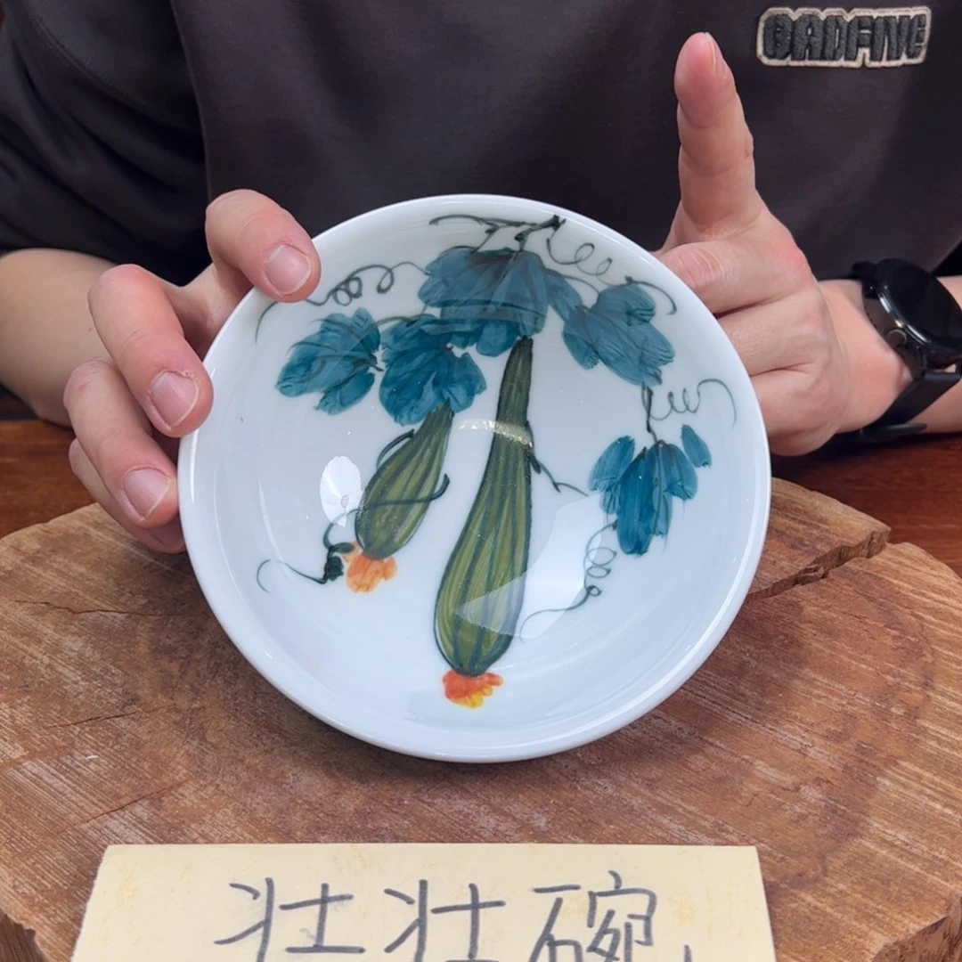 瓷片景德镇陶瓷手工手绘制作