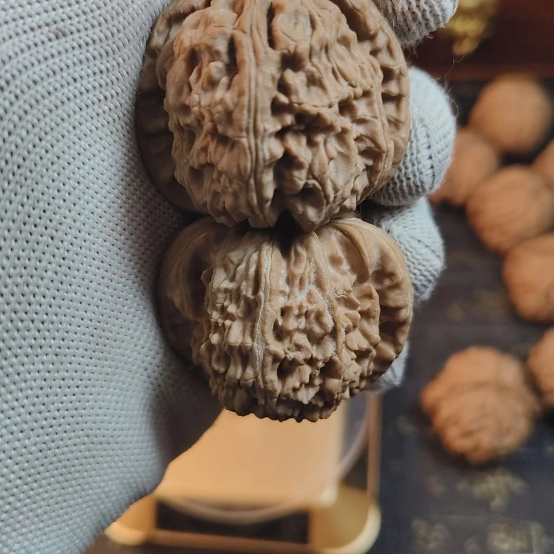 猴头核桃吊坠文玩核桃白狮子40