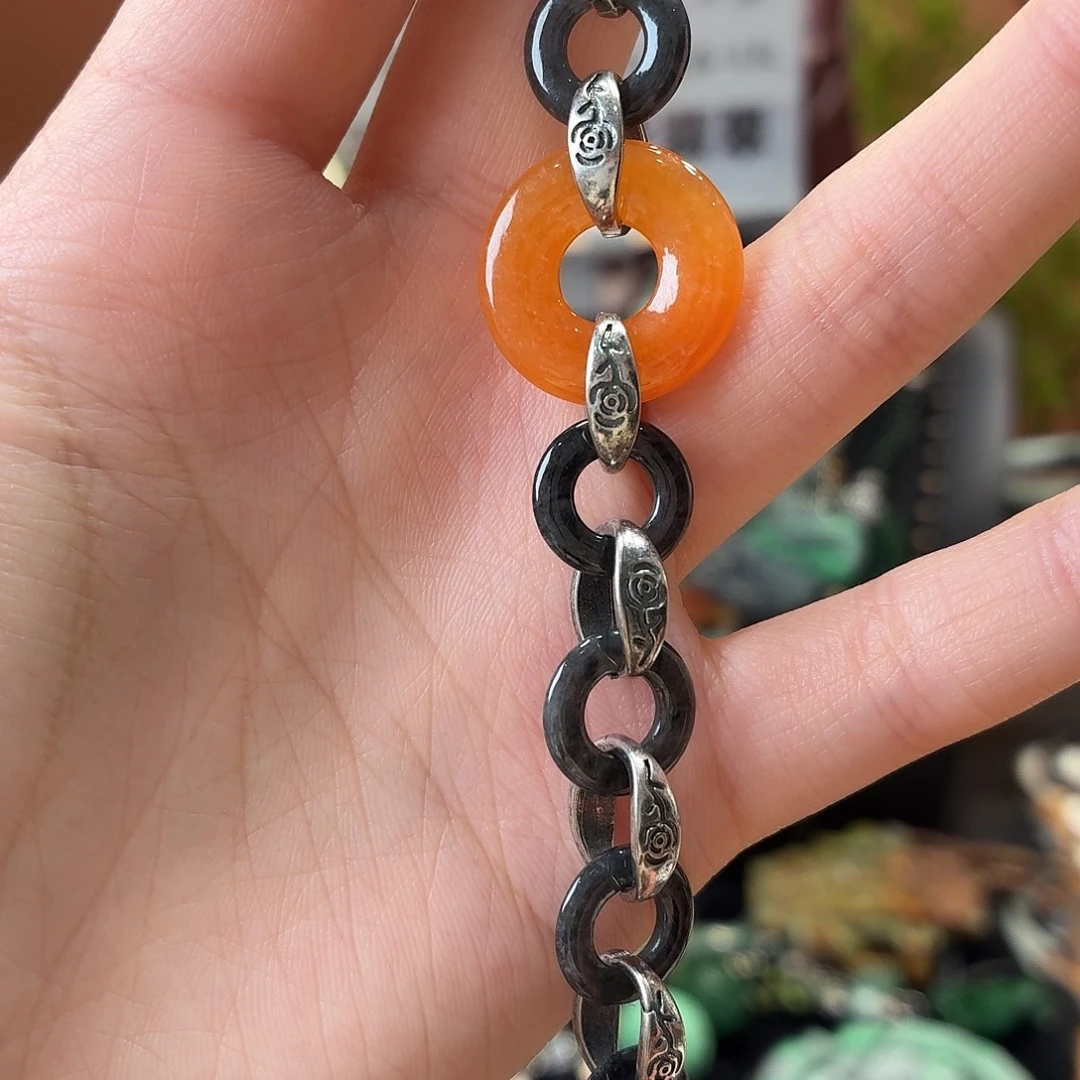 翡翠未镶嵌耳饰手串