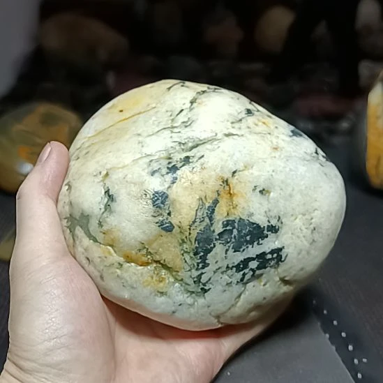 新疆金丝玉原石国画