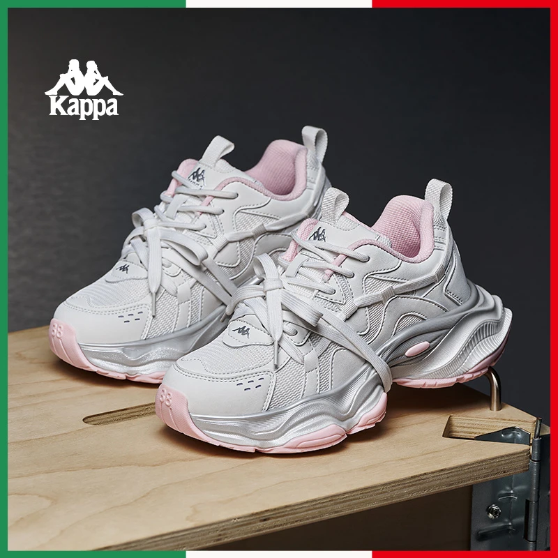 Kappa卡帕女鞋运动鞋2025春季爆款老爹鞋百搭休闲鞋子K0F25MC37CJ