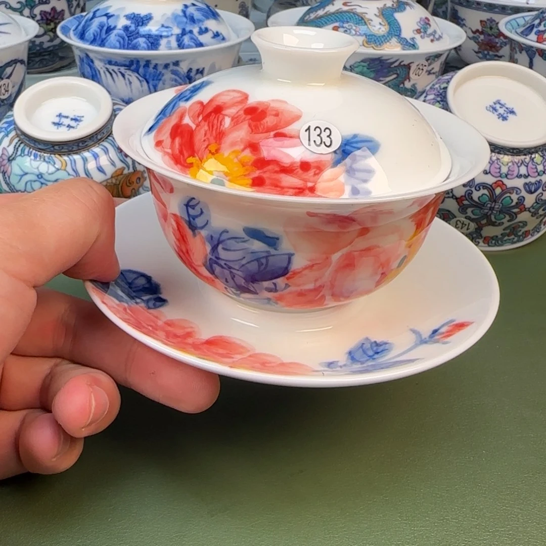 彦祖纯手工手绘茶具133