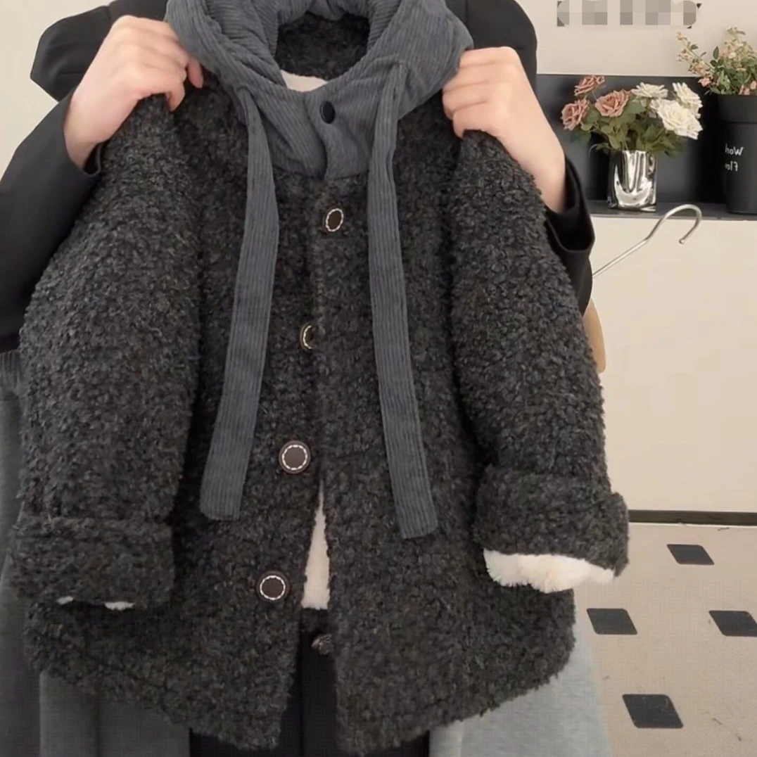 儿童2025新款男童外套帅气宝宝冬季加绒加厚保暖童装连帽外穿上衣