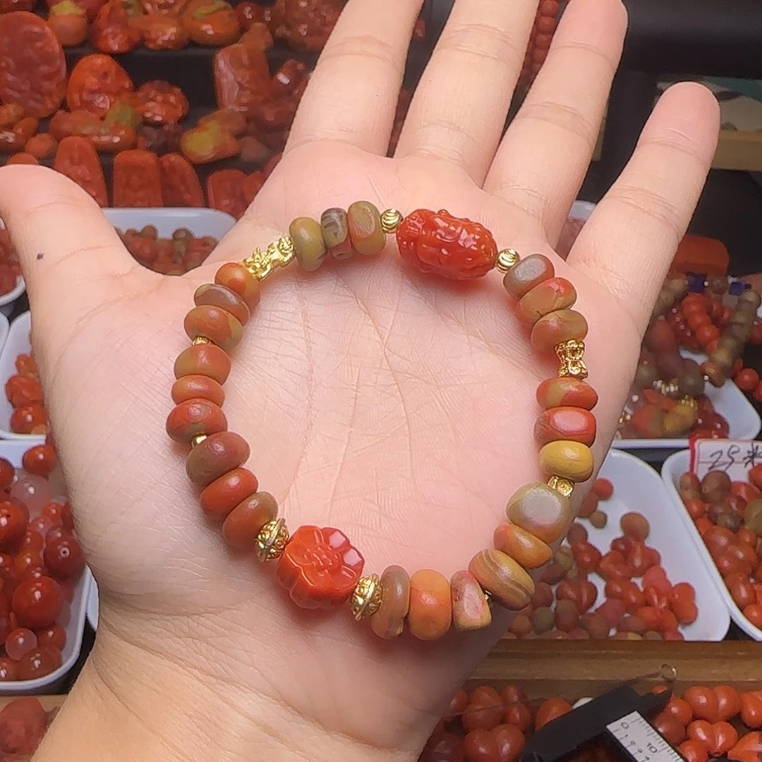 南红玛瑙未镶嵌吊坠(不含链)