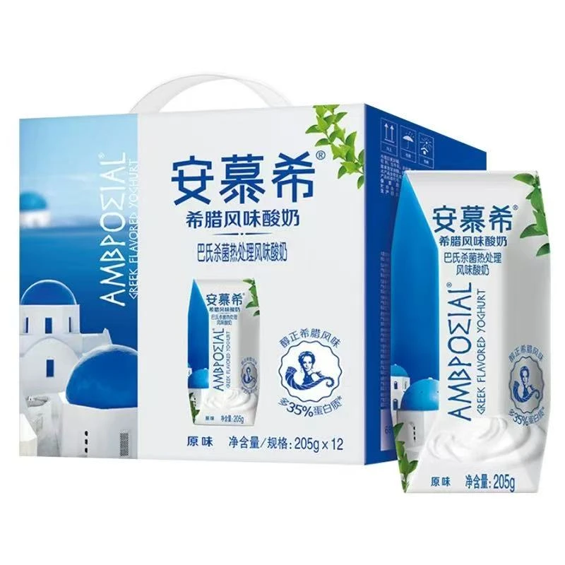 （8月产，喝到2026年2月）伊利安慕希原味酸奶205g*12盒