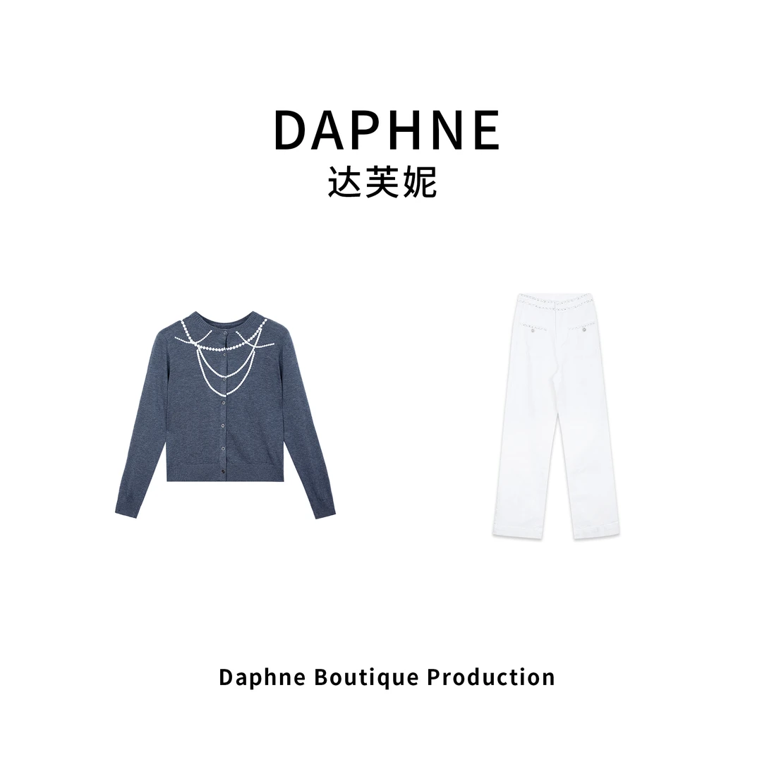 Daphne/达芙妮 RU高奢系列设计师款夏季时尚套装DMYL009