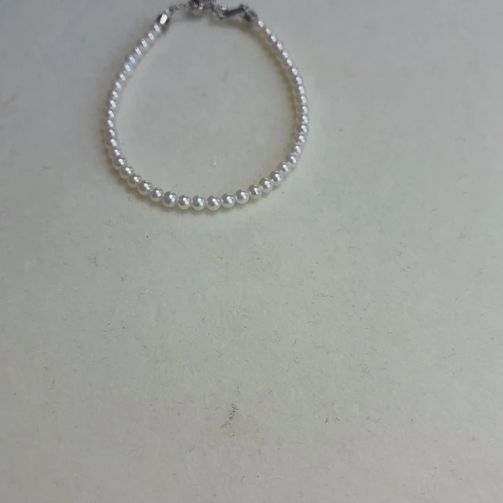 淡水珍珠手链银S925镶嵌2-3