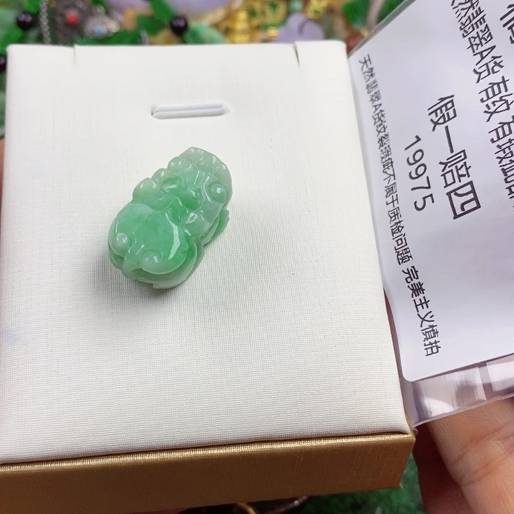 翡翠未镶嵌吊坠(赠链)