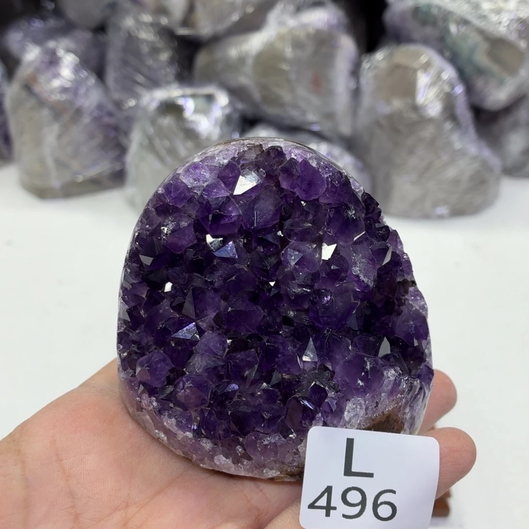 水晶未镶嵌摆件天然紫水晶