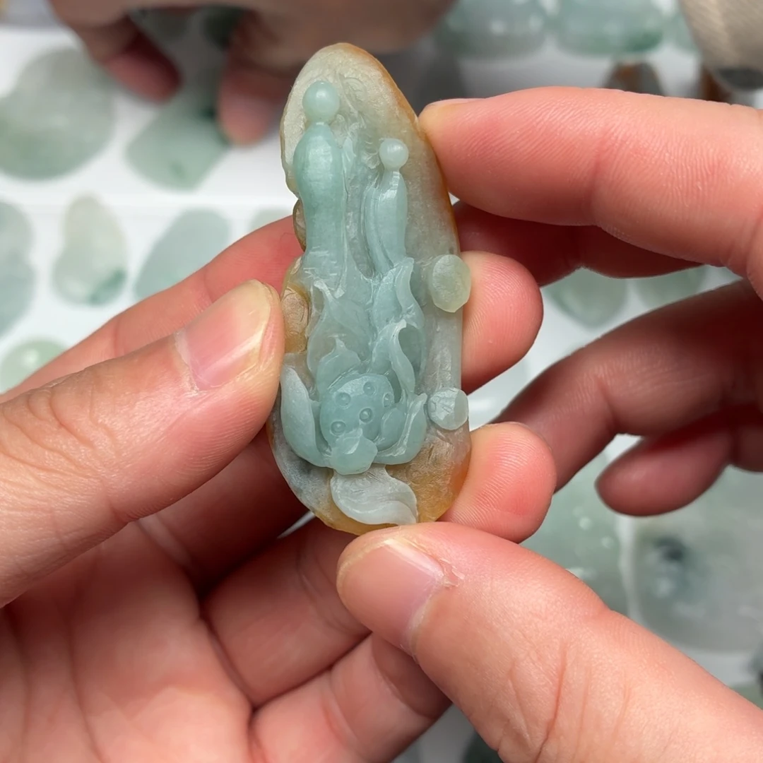 定制翡翠未镶嵌无相佛