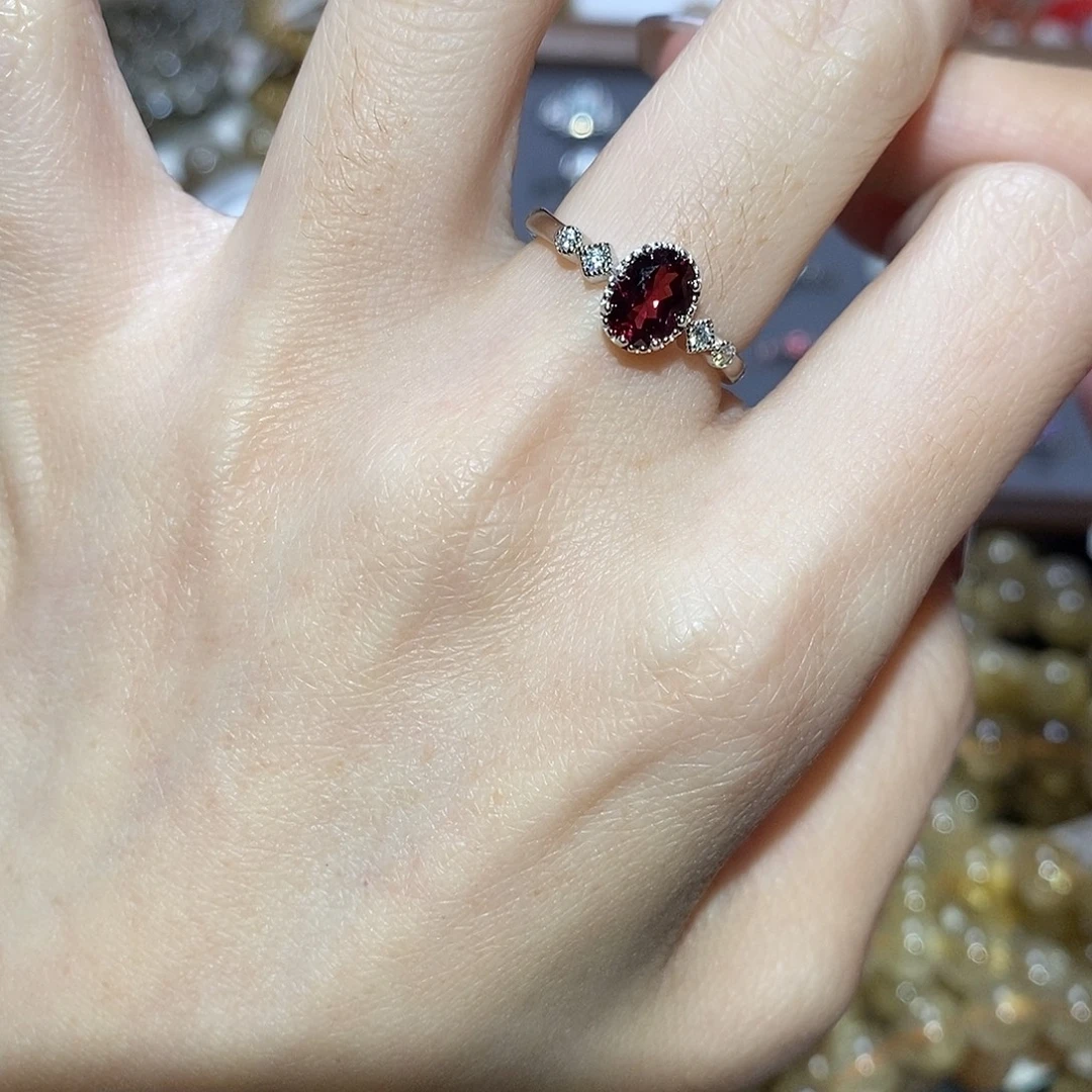 手链未镶嵌水晶石榴石