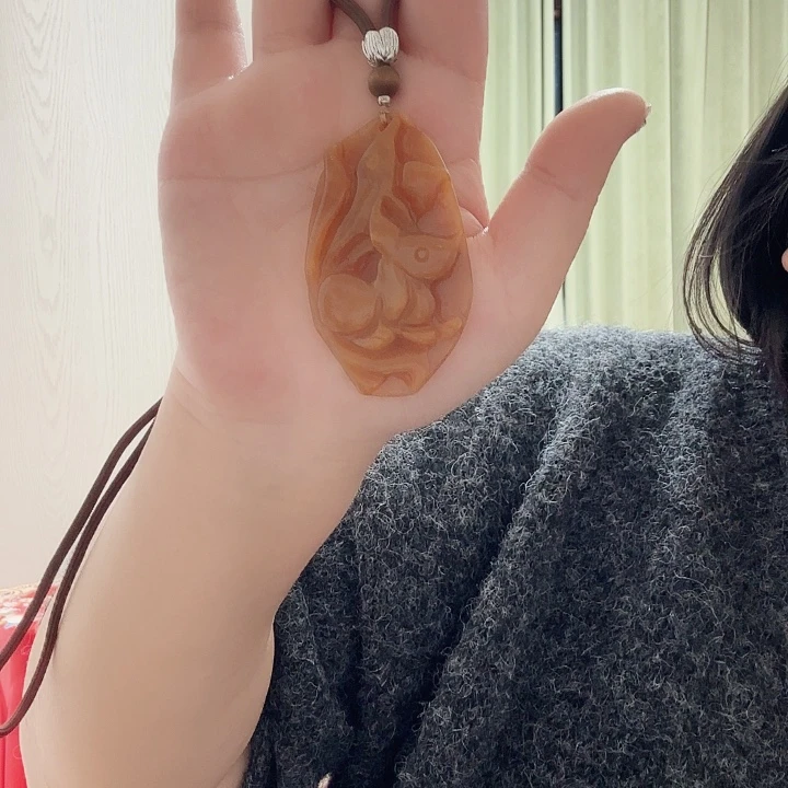 蛇纹石玉合金颈饰