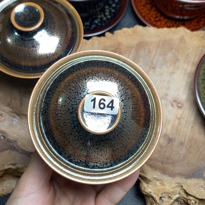 代***价茶盏建窑建盏主人杯164