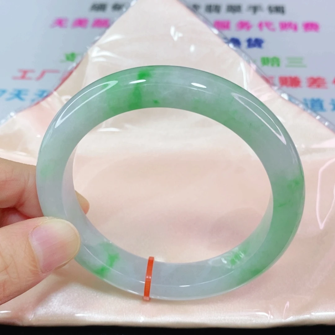 未镶嵌手镯翡翠万**意59圈口正圈