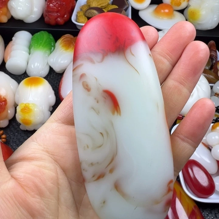 新疆戈壁五彩石金丝