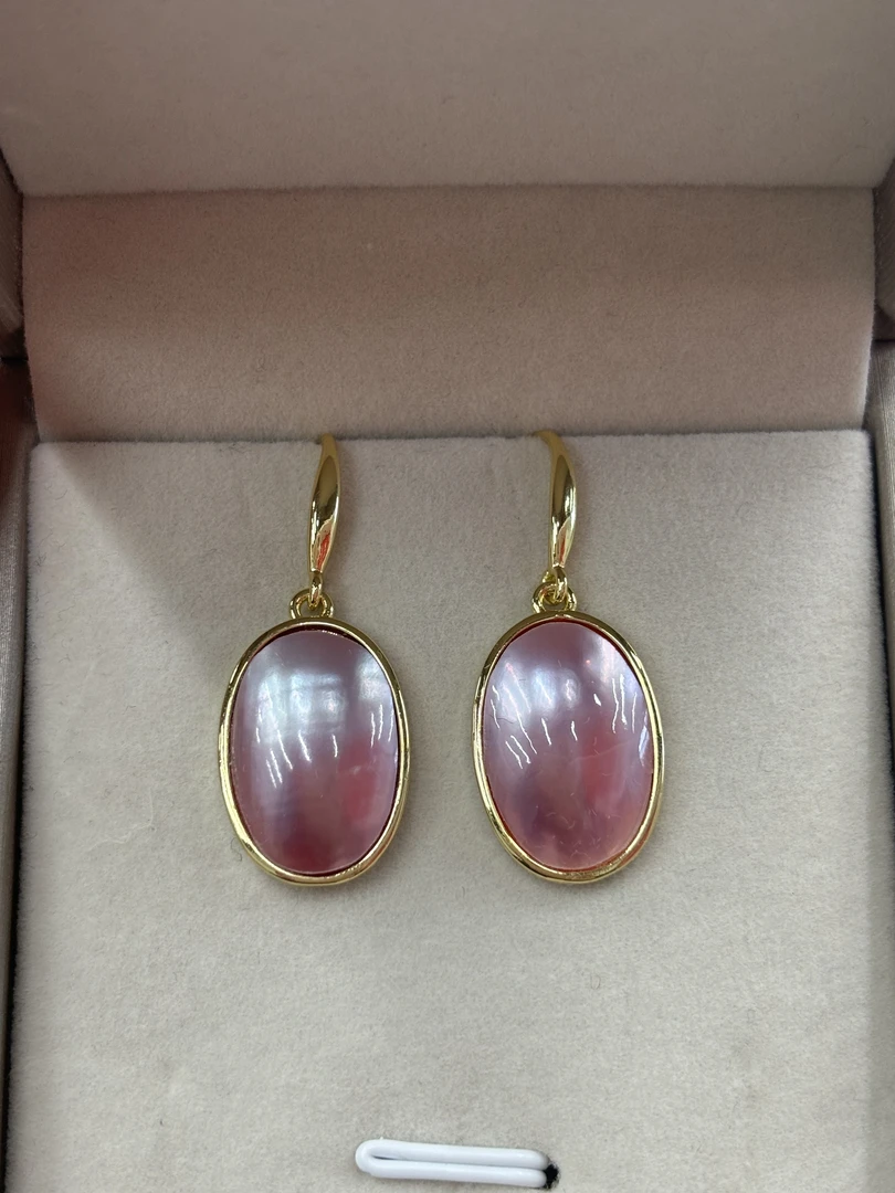 814天女粉百搭耳钩