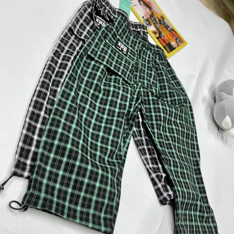 【优子壹家实体品牌】大童儿童春秋休闲裤新款梭织格子长裤 6212812