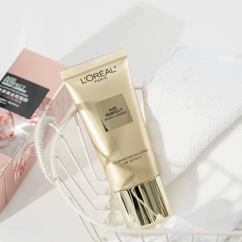 L'ORÉAL/欧莱雅金致臻颜奢养粉妍防晒乳牡丹防晒霜30ml