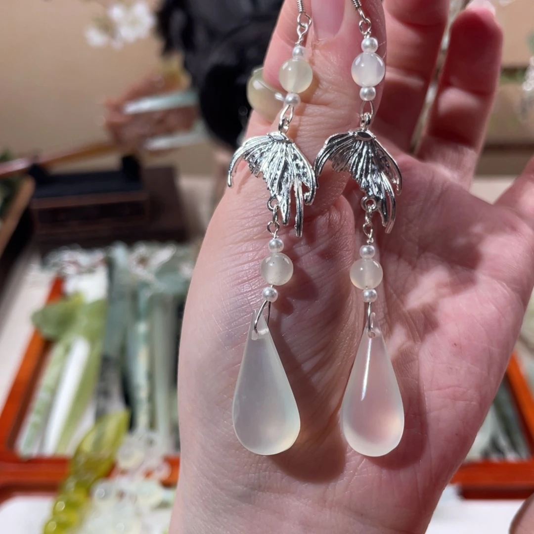 蛇纹石玉未镶嵌发饰