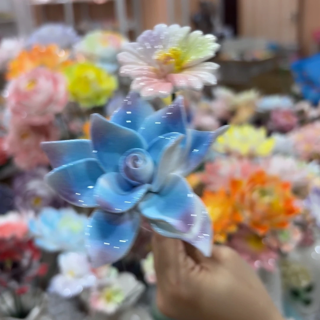 陶瓷花，20元发货，退款拉黑