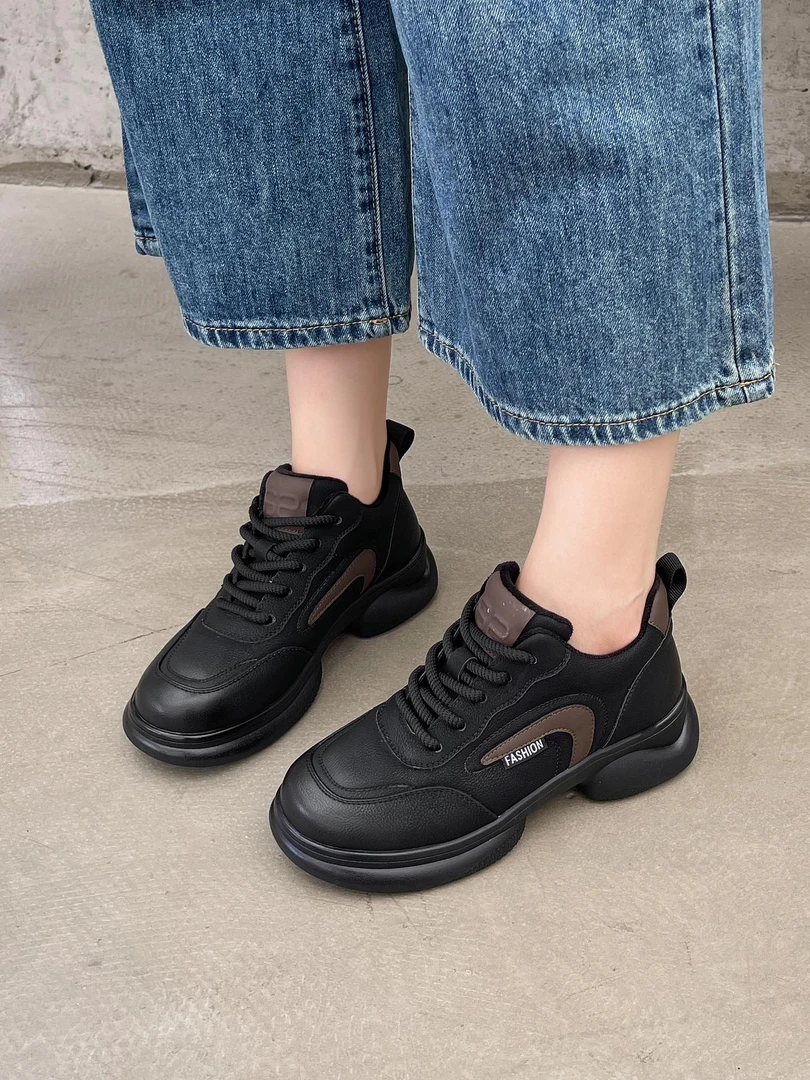 【于姐】M79193真皮休闲轻软加绒妈妈休闲鞋