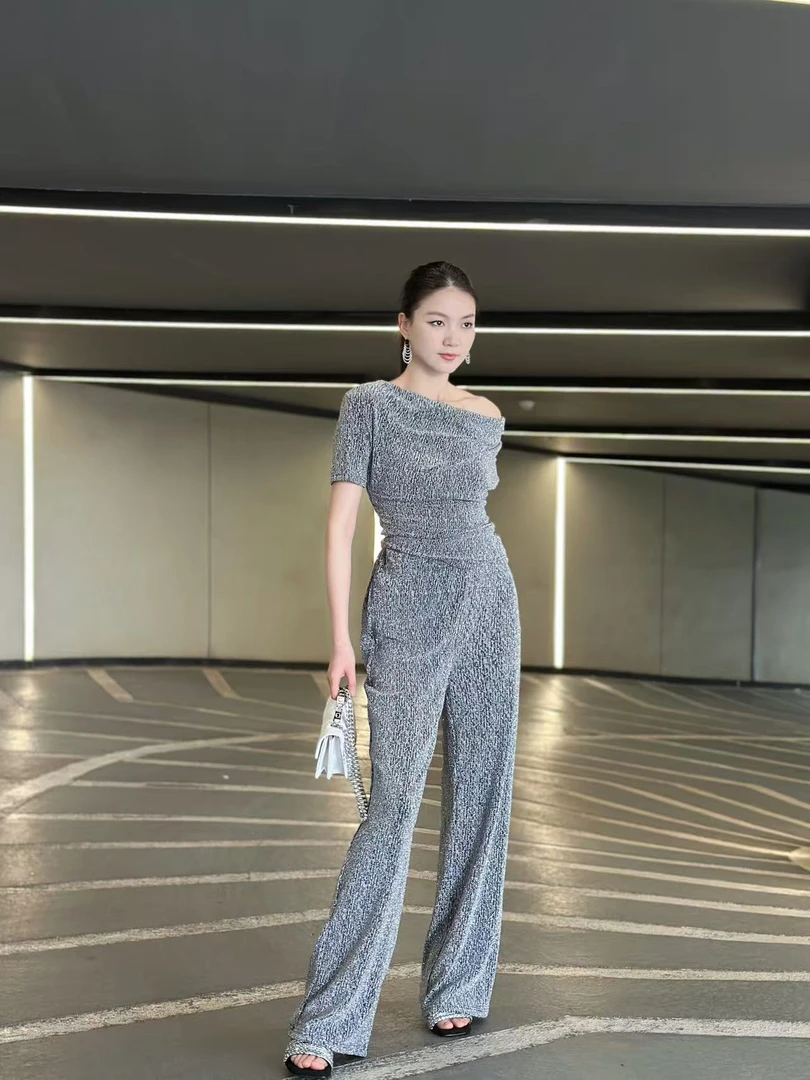 重工亮丝纯欲风辣妹针织氛围感套装31