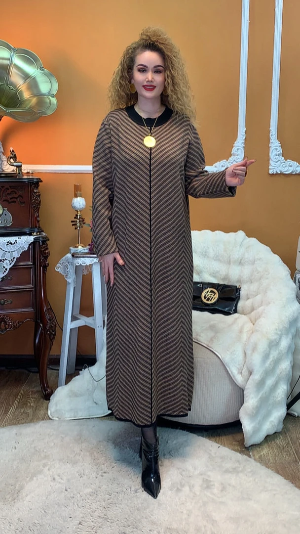 高定洋气毛线款连衣裙（00-510）